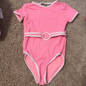Pink Kids One Piece Swimsuit